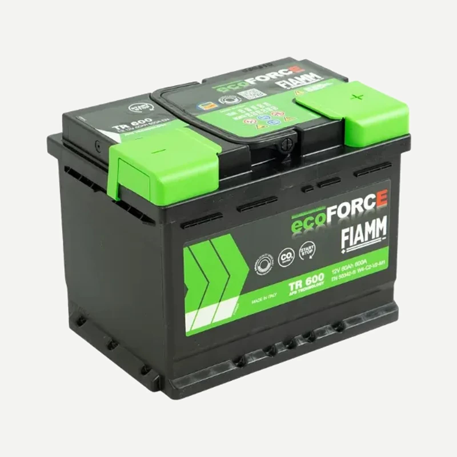Fiamm Ecoforce Dual purpose EFB accu 12V 60Ah(20hrs) 600 AMP CCA EN