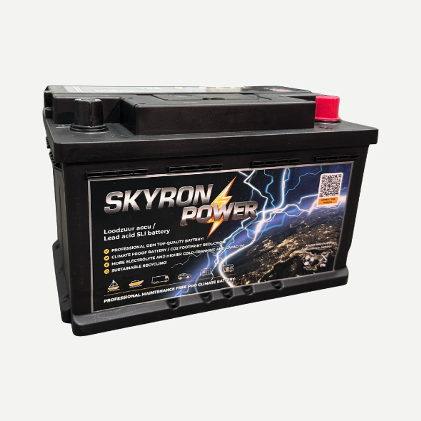 Skyron Power Calcium SMF SLI startaccu 12V 100Ah 760 AMP