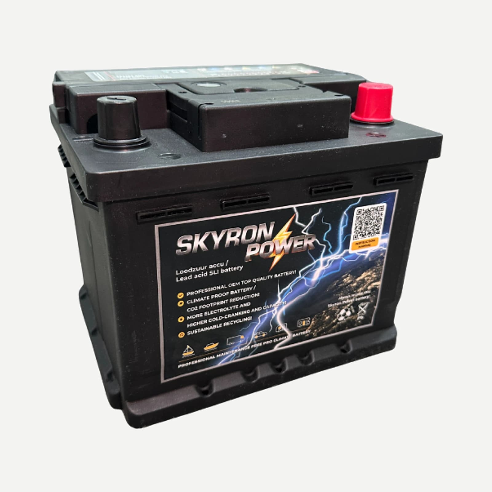 Skyron Power Calcium SMF SLI startaccu 12V 44Ah 360 AMP