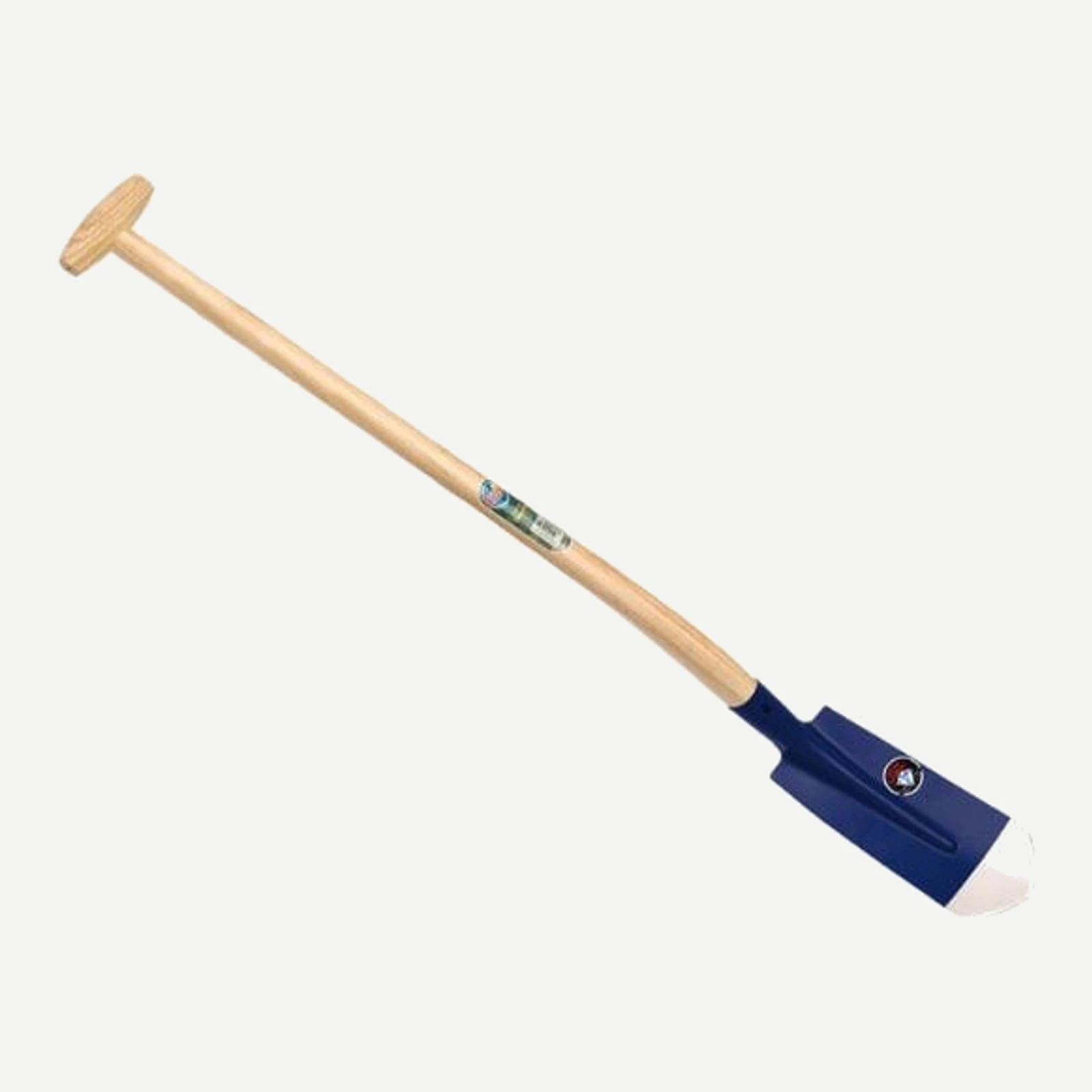 ATLAS DIAMANT Kabelschop / Diepschop 11,5 cm 3/4 blauw, onderkant spits, met ATLAS schopsteel 110 cm
