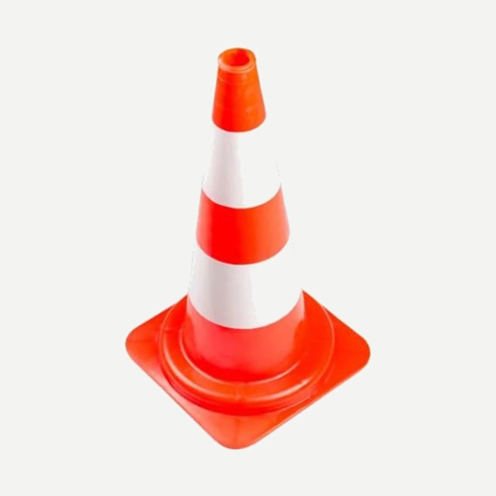 Pilon – Verkeerskegel KONVOX 50 cm PE, oranje met witte banden