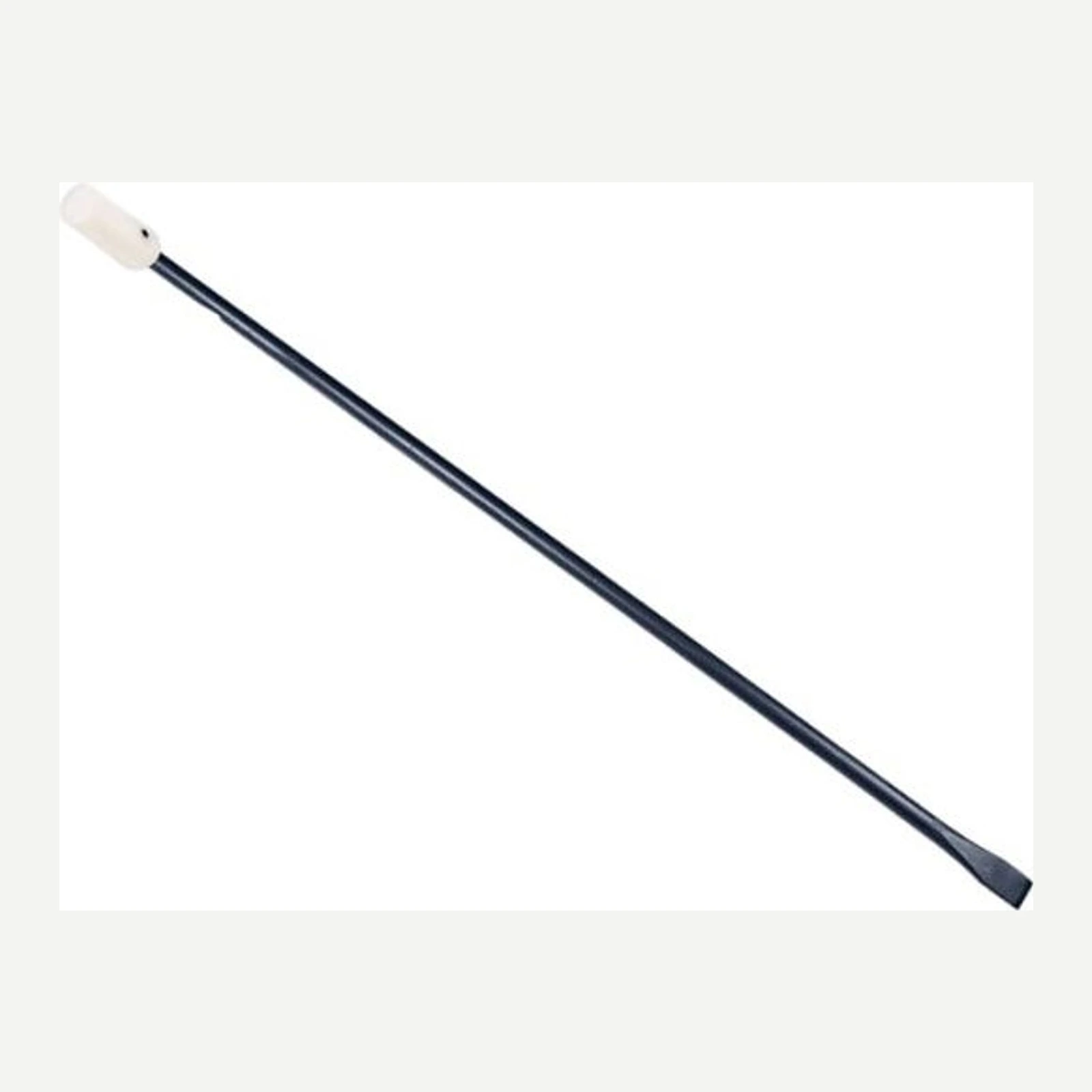 Stootijzer DE WIT 140 cm geheel rond, met platte beitel en nylon dop Ø 50 mm
